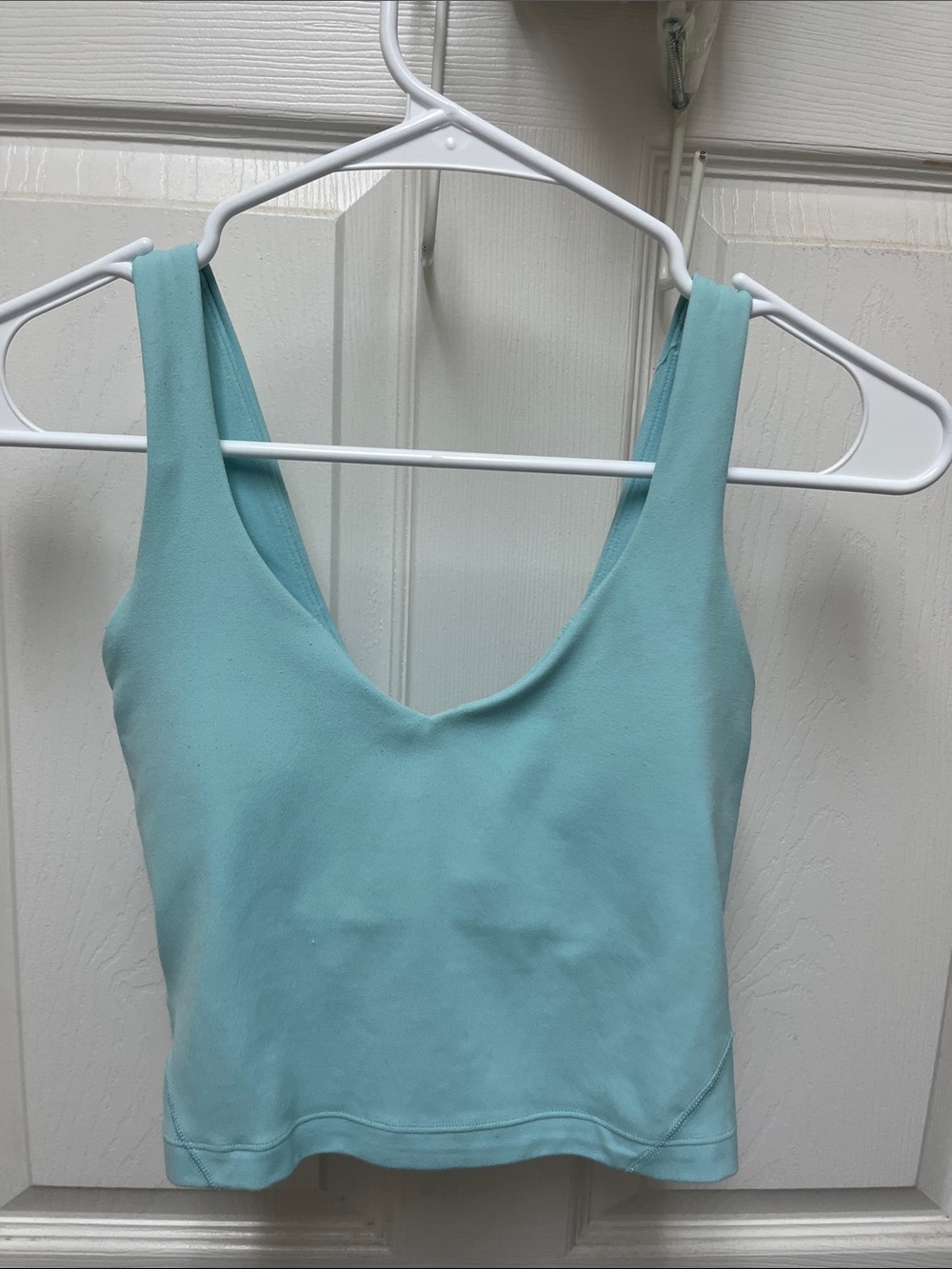 lululemon athletica Light Aqua Crop Tank